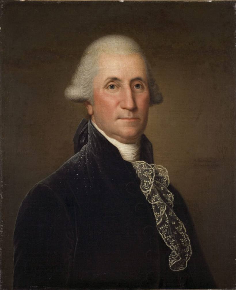 瑞士藝術家沃特穆勒《喬治‧華盛頓肖像》被收起。圖:取自artnet。.jpg