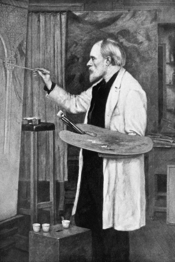 英國畫家愛德華．伯恩-瓊斯（Edward_Burne-Jones）在聽聞木乃伊棕的成份來源後馬上銷毀了顏料。圖取自nationalgeographic。.jpg