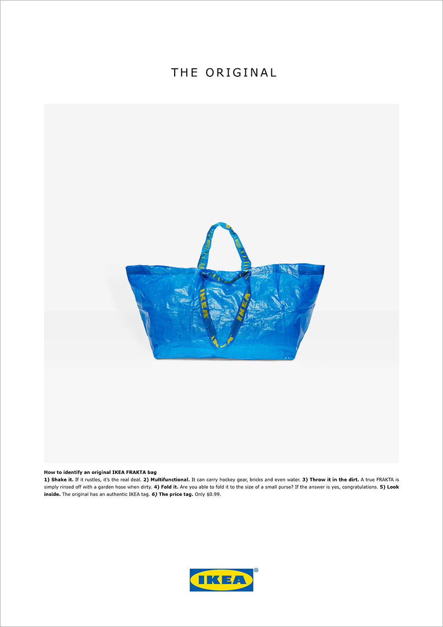 不怕高端品牌來「致敬」！Ikea幽默還擊_教你6招分辨Frakta環保購物袋真偽！1.jpg