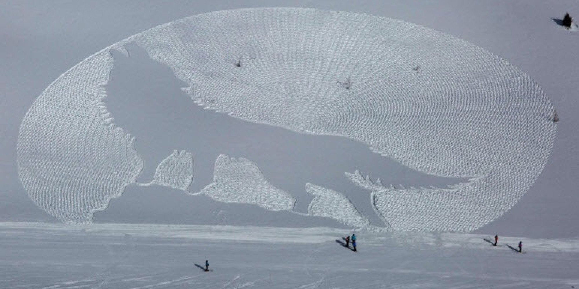 加拿大的雪地畫。圖取自Huffingtonpost。.jpg
