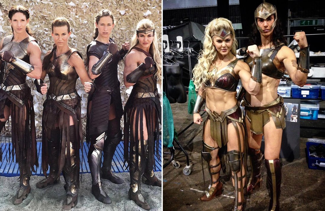 神力女超人(左)與正義聯盟(右)中，亞馬遜女戰士有截然不同的戲服設計.jpg