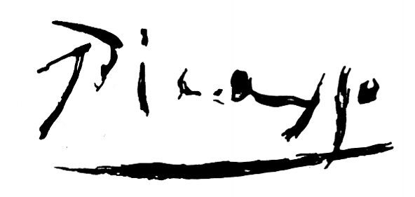 畢卡索的簽名。圖取自Artnet。.jpg