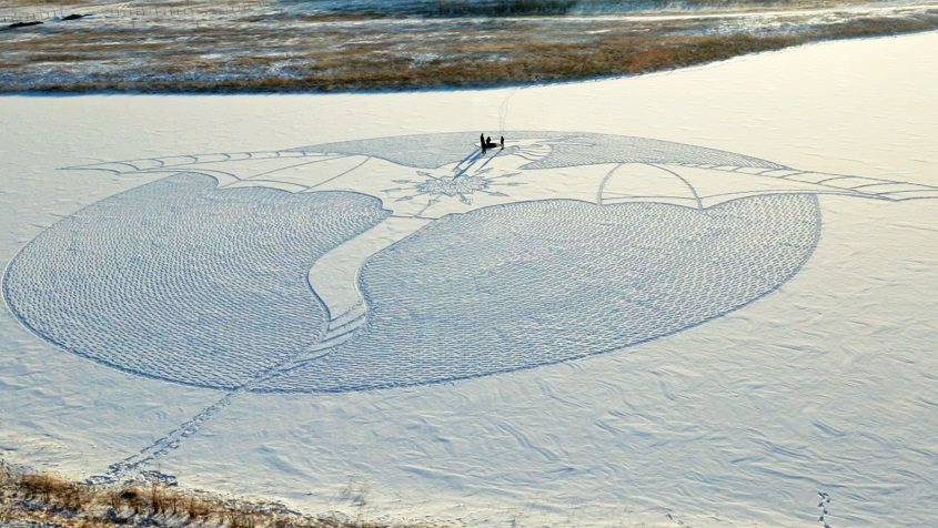 西伯利亞的雪地畫。圖取自Facebook。.jpg