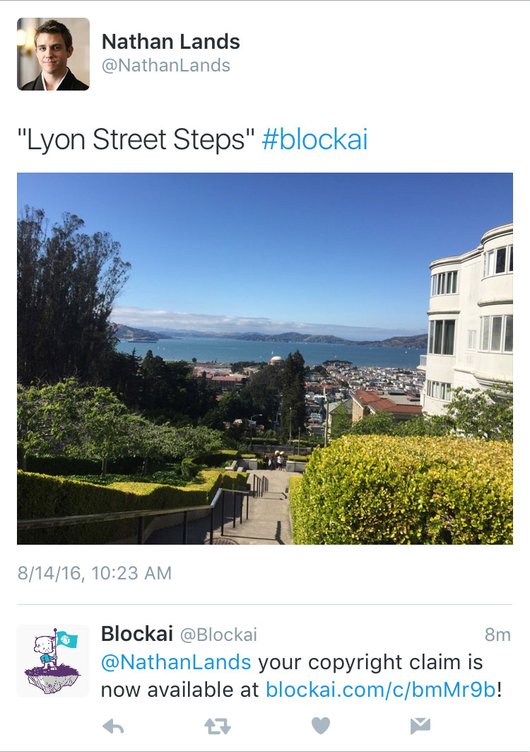 Blockai創辦人兼執行長內森．蘭斯（Nathan_Lands）示範如何操作。圖取自Blockai。.jpg