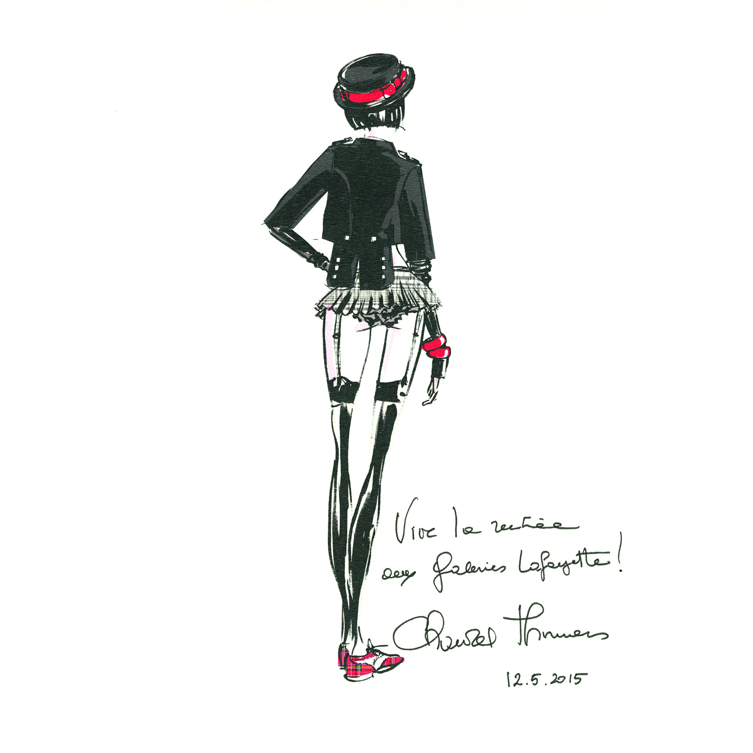 法國巴黎拉法葉百貨邀集時尚設計師定義「新時髦」_創作手稿10月拍賣Chantal_thomass2.jpg