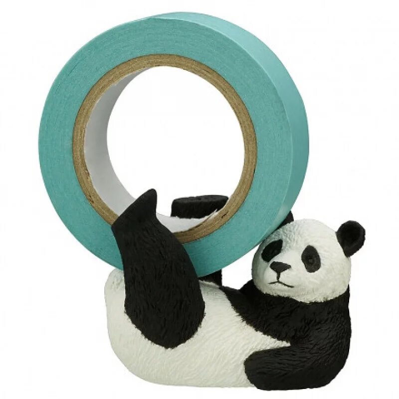 文具控的惡趣味！日本推出「熊貓紙膠帶座」扭蛋，在你桌上耍雜技姿勢超可愛！(6).jpg