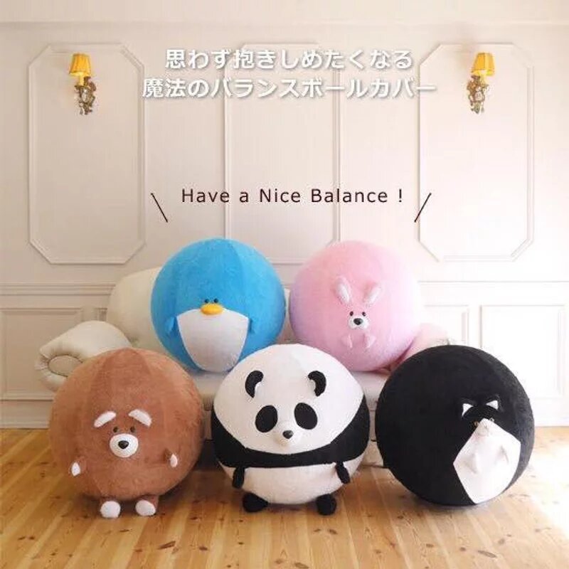 這些一定是阿嬤養的！日本人將瑜珈球變成毛絨絨的小動物，圓滾滾的造型越看越喜感！(2).jpg
