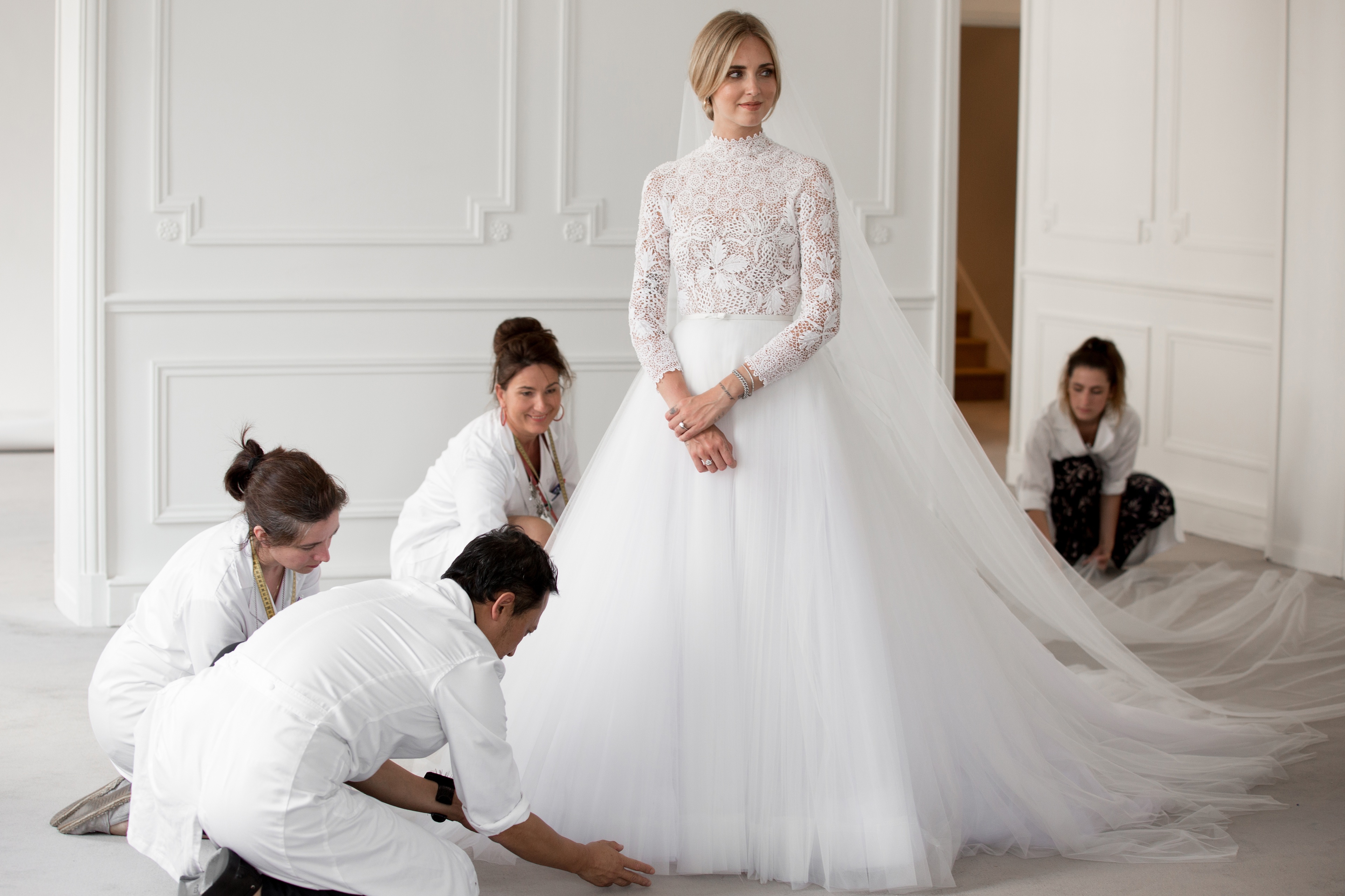 時尚界世紀婚禮！穿Dior高級訂製婚紗_Chiara_Ferragni展現自己的風格_(3).jpg