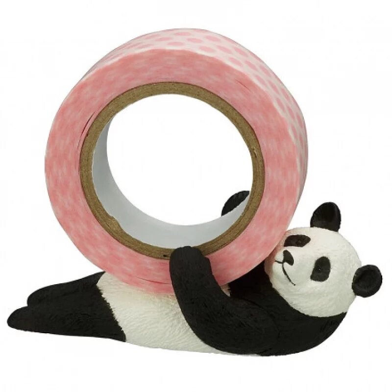 文具控的惡趣味！日本推出「熊貓紙膠帶座」扭蛋，在你桌上耍雜技姿勢超可愛！(8).jpg