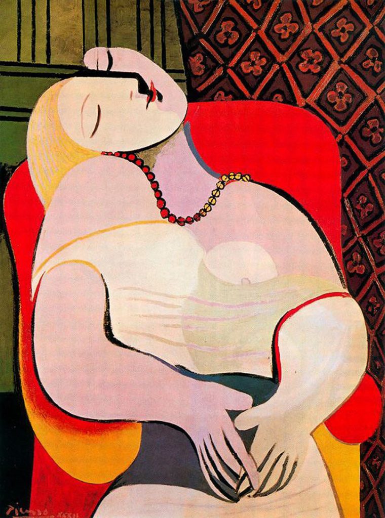 是什麼驅動藝術的畫筆？畢卡索與沃爾特，還有女兒瑪雅_1931-A-dream-130x97cm-760x1024.jpg