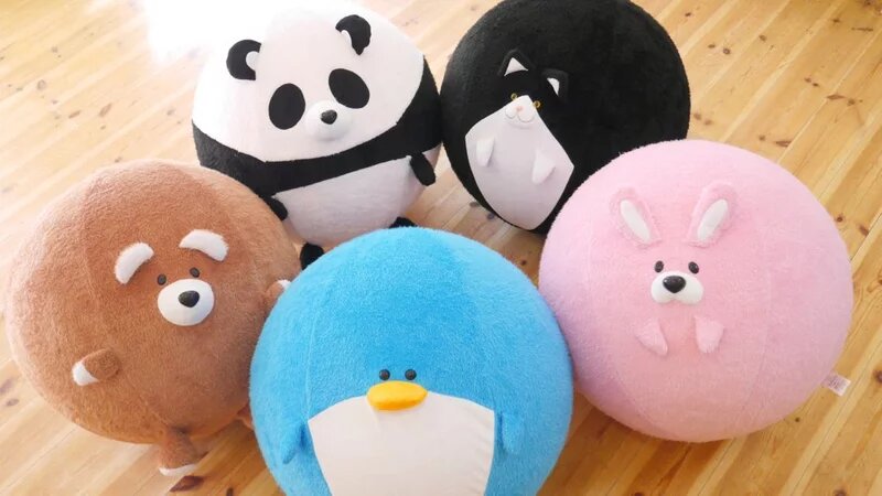 這些一定是阿嬤養的！日本人將瑜珈球變成毛絨絨的小動物，圓滾滾的造型越看越喜感！(3).jpg
