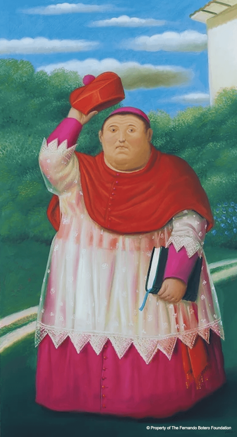 萬物皆可圓！波特羅特展帶你走進圓滾滾的魔法世界_《主教》Fernando_Botero,_A_Bishop,_2002.png