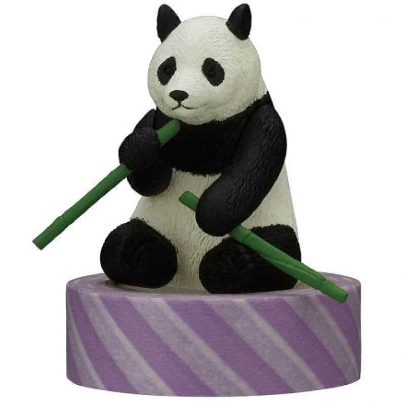 文具控的惡趣味！日本推出「熊貓紙膠帶座」扭蛋，在你桌上耍雜技姿勢超可愛！(5).jpg