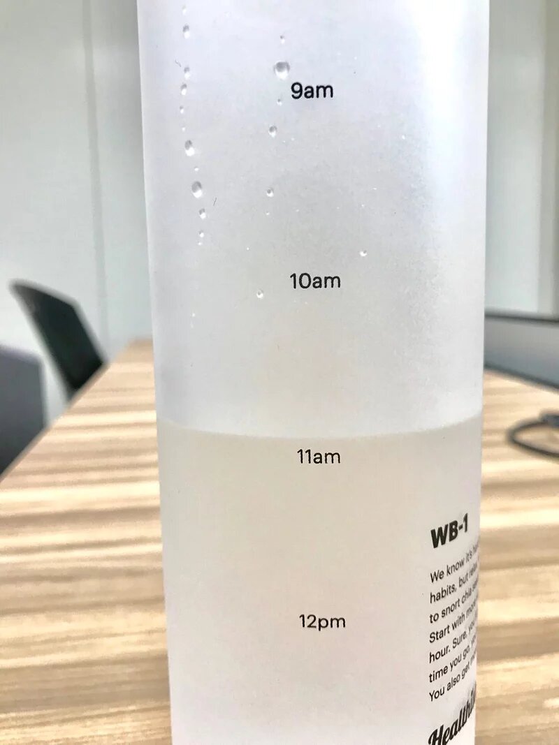 總忘記喝水到血尿？這款「懶人水瓶」超棒設計，告訴你幾點鐘就要喝完多少白開水！(4).jpg