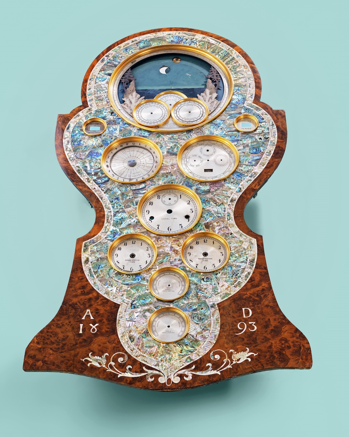 工藝大師的十九世紀機械宇宙：TiffanyCo.傳奇天文鐘與21項複雜功能結構解密_錶盤修復前狀態02@TiffanyCo_.jpg