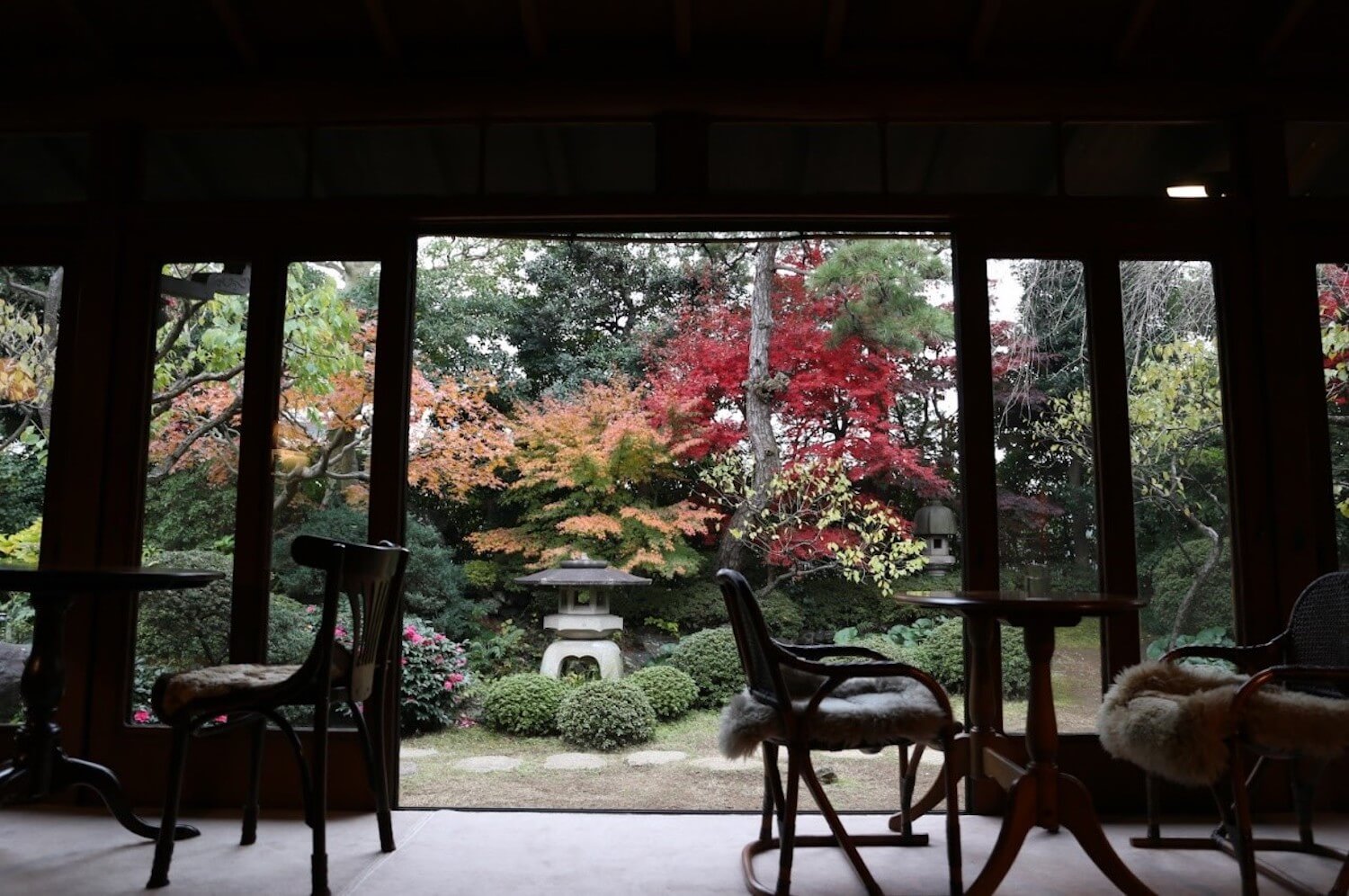 沉浸在復古老派的慢時光！隱身在東京的「東京有形文化資產」古屋咖啡廳_品味日本的時代更迭_圖7：昭和之家的咖啡廳位子可以看到維護良好的日本庭園。（©︎ENGAWA_CAFE）.jpg